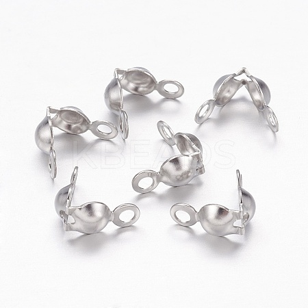 Tarnish Resistant 304 Stainless Steel Bead Tips LS-X-STAS-E129-05P-1