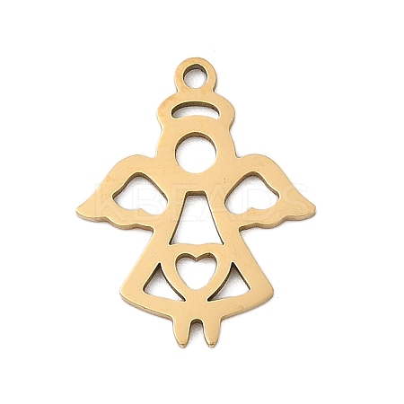 201 Stainless Steel Pendants STAS-F316-07G-1