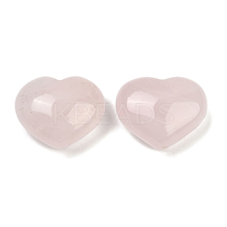 Heart Natural Rose Quartz Palm Stones G-C186-02D-1