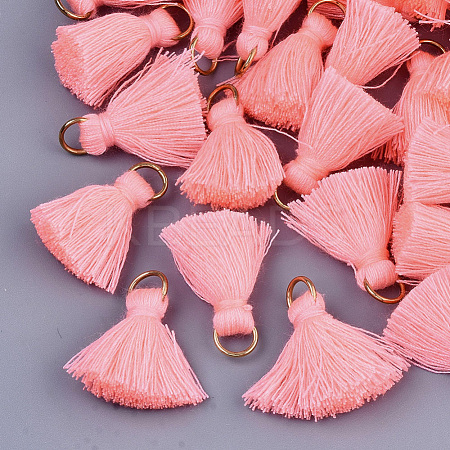 Polycotton(Polyester Cotton) Tassel Pendant Decorations X-FIND-S280-15-1