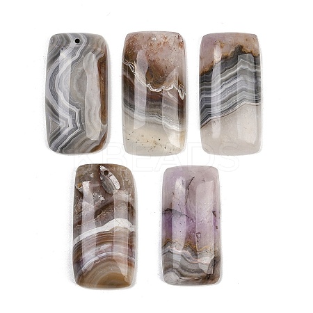 Natural Amethyst Lace Agate Pendants G-A244-10B-1
