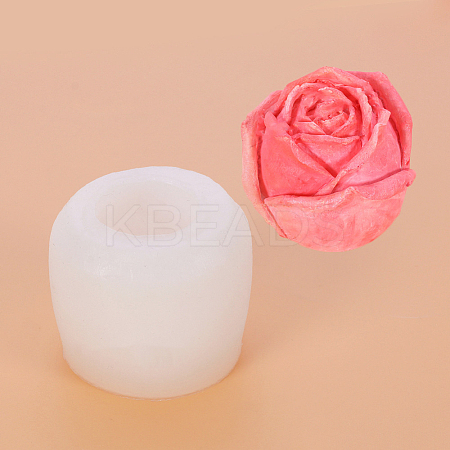 Rose Flower Shape DIY Candle Silicone Molds WG45115-01-1