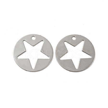 Brass Etched Metal Embellishments Pendants KKC-D001-10P-1