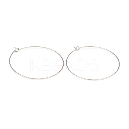 316L Surgical Stainless Steel Hoop Earring Findings STAS-G229-07P-05A-1