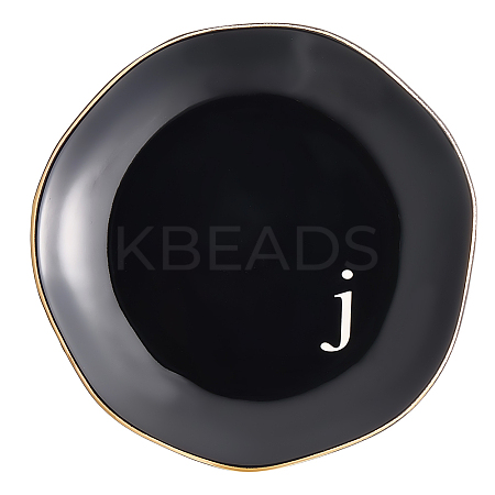 Round Ceramic Jewelry Dish AJEW-WH20067-015A-1