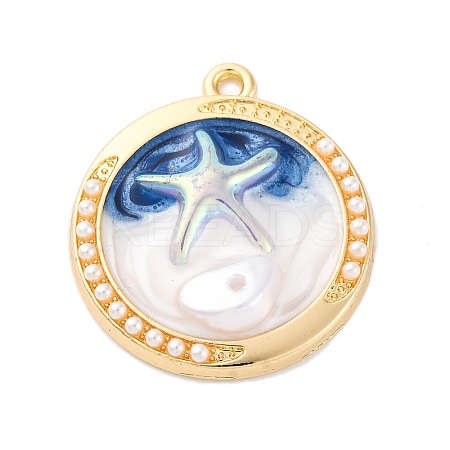 Alloy Enamel Pendants FIND-M060-13G-1
