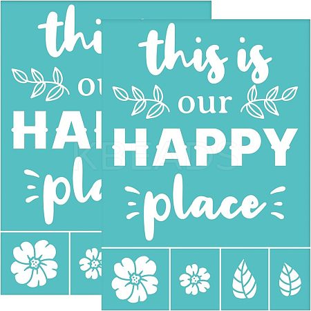 Self-Adhesive Silk Screen Printing Stencil DIY-WH0337-013-1