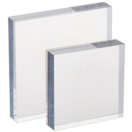 2Pcs 2 Styles Acrylic Display Pedestals AJEW-OC0005-31-1