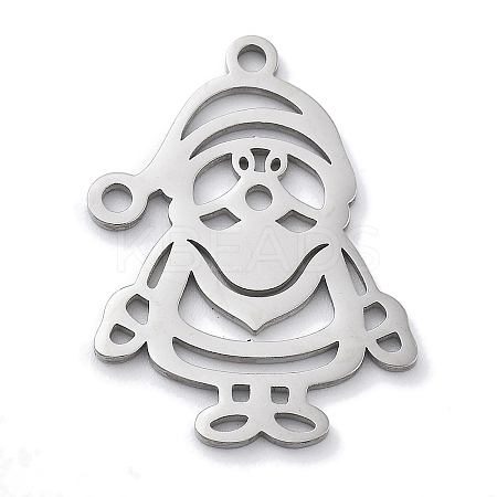 Christmas Theme Anti-Tarnish 304 Stainless Steel Pendants LS-STAS-R003-04P-02-1