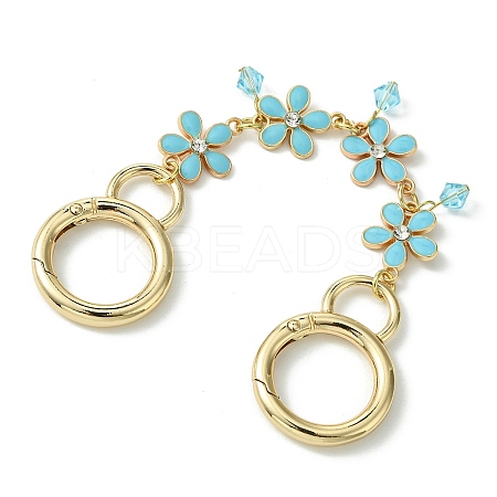 Zinc Alloy Spring Gate Rings Bag Extension Chains AJEW-BA00142-03-1