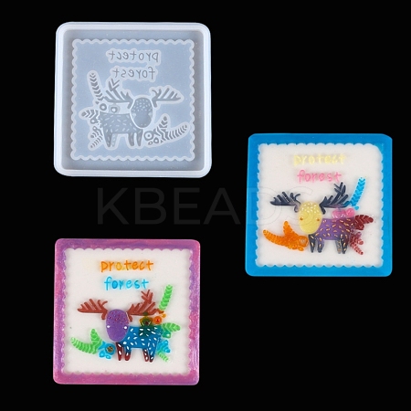 DIY Animal Coaster Silicone Molds DIY-G070-03A-1