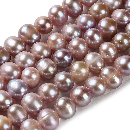 Natural Cultured Freshwater Pearl Beads Strands PEAR-E018-18-1