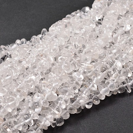 Natural Quartz Crystal Chip Beads Strands G-E271-103-1