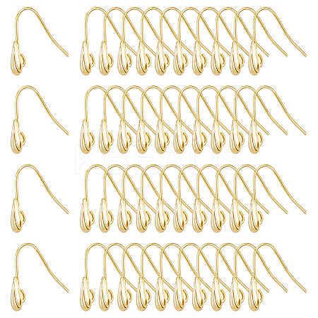 60Pcs Brass Earring Hooks KK-DC0003-89-1