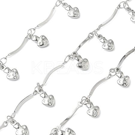 304 Stainless Steel Bar Link Chains CHS-G043-07A-P-1