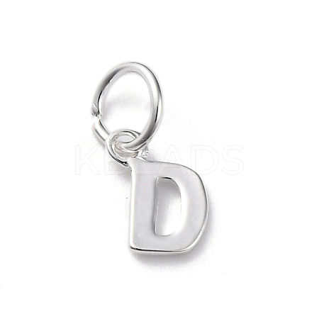 925 Sterling Silver Letter Charms LS-STER-C012-01S-D-1