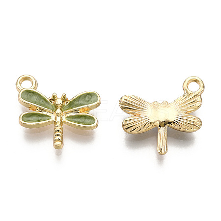 Light Gold Plated Alloy Charms ENAM-T009-02C-1