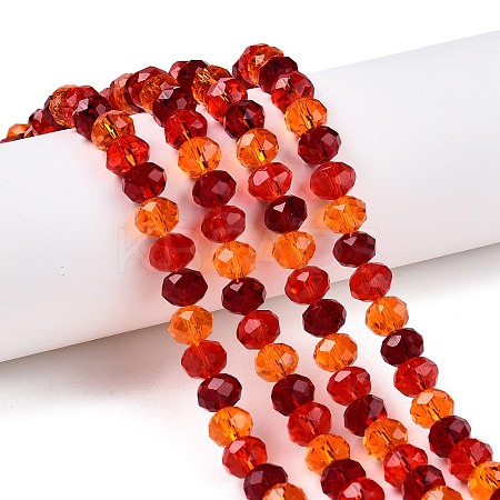Transparent Glass Beads Strands X-GLAA-T023-08D-1