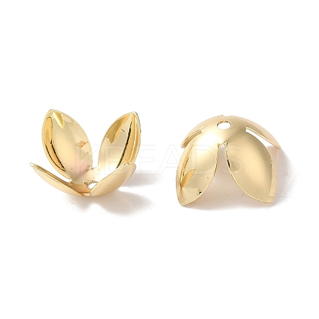Rack Plating Brass Flower Bead Caps KK-K381-06B-G02-1