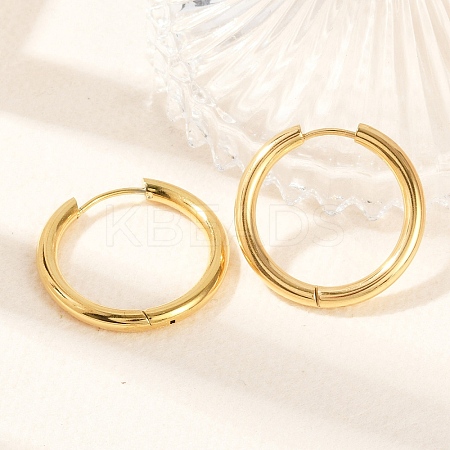 Ion Plating(IP) 304 Stainless Steel Huggie Hoop Earrings LS-EJEW-O087-07B-1