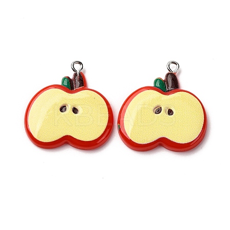 Opaque Resin Pendants RESI-I337-05P-B01-1