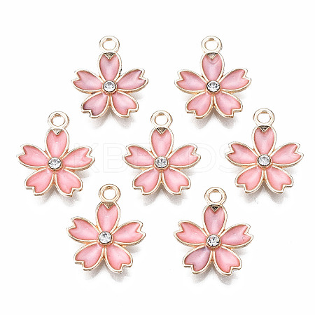 Alloy Enamel Pendants X-ENAM-S121-052D-1