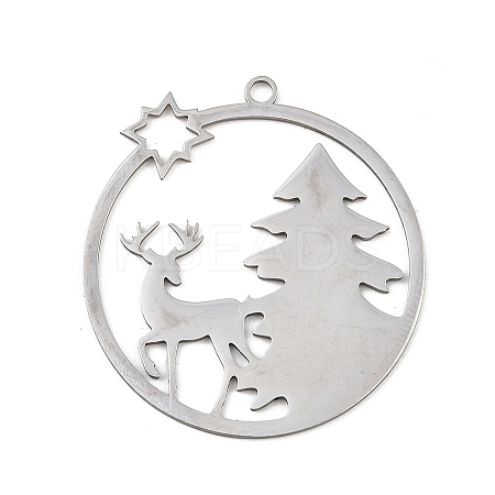 Christmas 201 Stainless Steel Pendants STAS-C156-01U-P-1