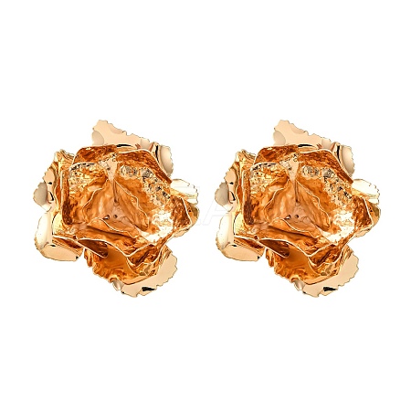 Iron Stud Earrrings for Women EJEW-U063-02B-G-1