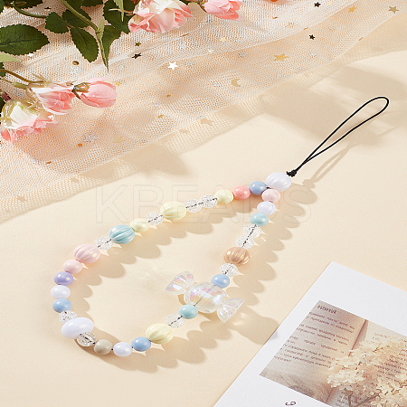 1Pc Plastic Colorful Mobile Straps HJEW-LP0002-21-1