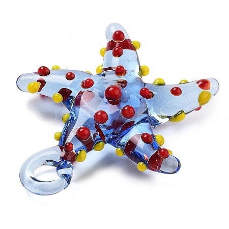 Handmade Lampwork Pendants LAMP-A004-05B-1