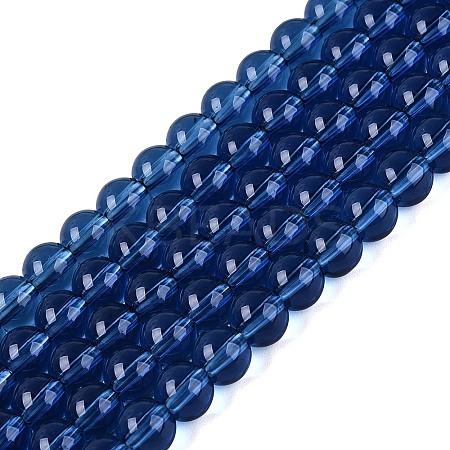 Transparent Glass Beads Strands X-GLAA-T032-T6mm-28-1