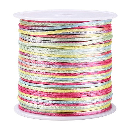 Segment Dyed Nylon Rattail Satin Cords NWIR-A008-01L-1