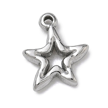 304 Stainless Steel Charms SA-B007-02P-C-1