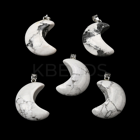 Natural Howlite Pendants G-F820-02J-1