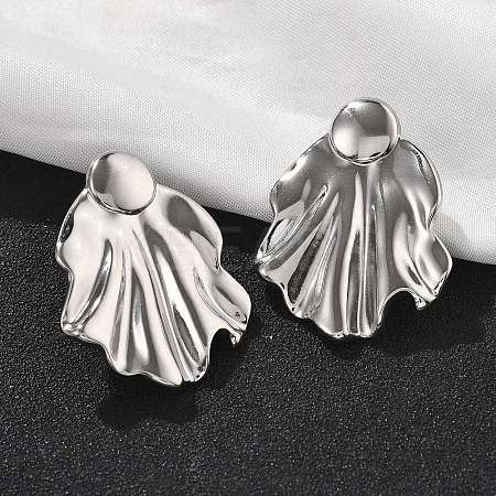 304 Stainless Steel Studs Earrings for Women EJEW-K306-25P-1
