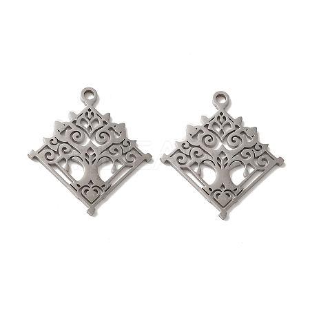 Non-Tarnish 304 Stainless Steel Pendant STAS-H212-39P-1