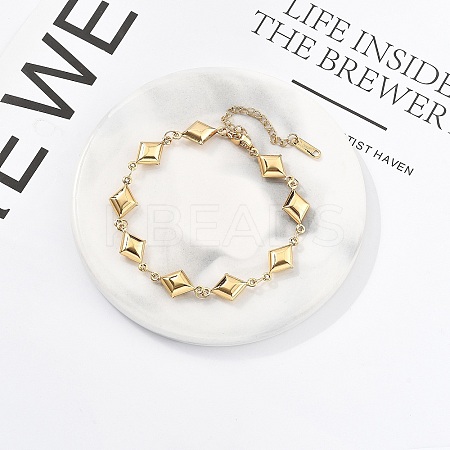 304 Stainless Steel Link Chain Bracelets for Women BJEW-U021-08G-05-1