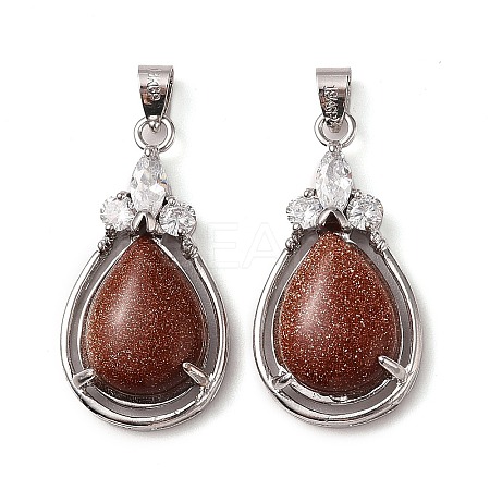 Synthetic Goldstone Pendants G-A095-02P-01-1