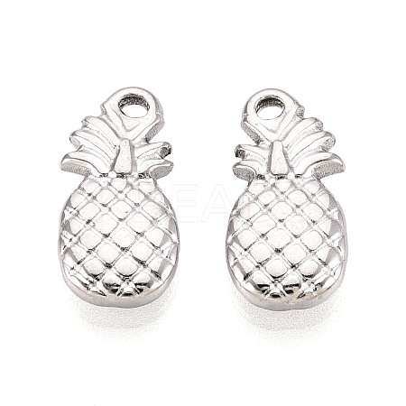 304 Stainless Steel Pineapple Pendants STAS-T069-29P-1