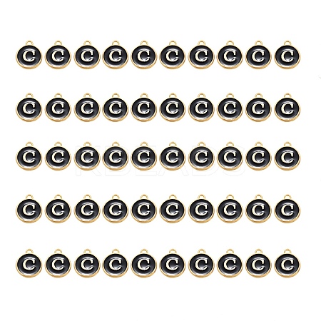 Golden Plated Alloy Charms ENAM-SZ0001-25B-C-1