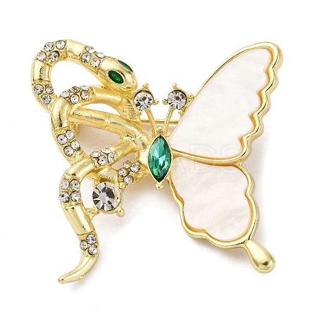 Butterfly & Snake Acrylic Pins LS-JEWB-M072-01B-G-1