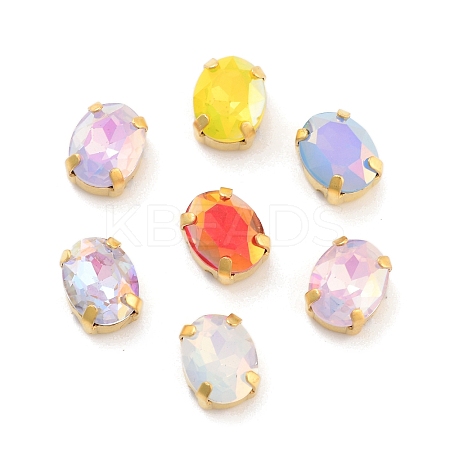 Oval Opal Sew On Rhinestones RGLA-G024-04A-G-1