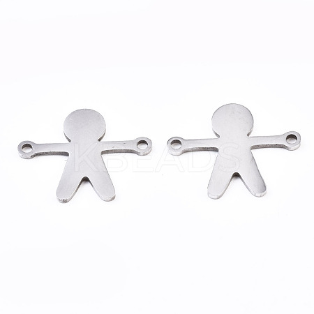 Non-Tarnish 201 Stainless Steel Link Connectors STAS-S110-111P-1