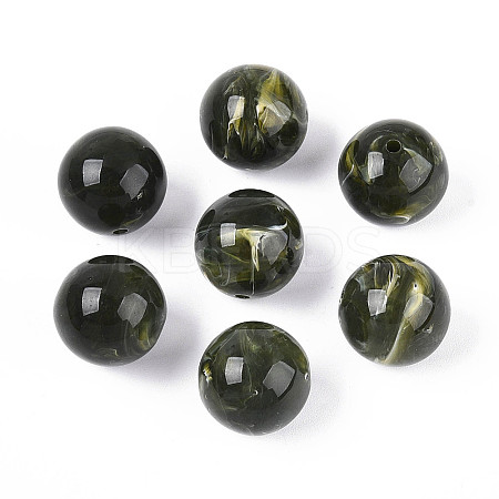 Round Acrylic Imitation Gemstone Beads OACR-R029-16mm-20A-1