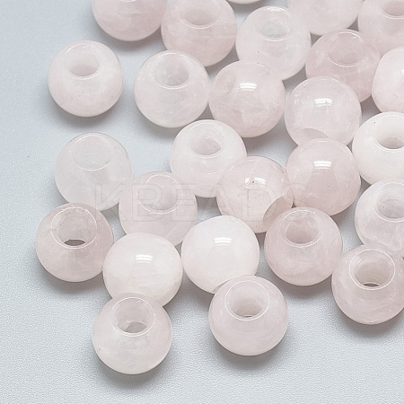 Natural Rose Quartz Beads X-G-T092-14mm-18-1