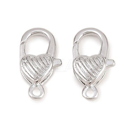 Brass Lobster Claw Clasps KK-H287-08E-P-1
