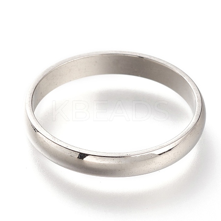 Non-Tarnish 304 Stainless Steel Plain Band Rings LS-RJEW-B0006-7-03P-1