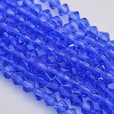 Faceted Bicone Glass Beads Strands EGLA-P017-3mm-10-1