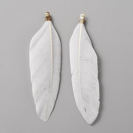 Feather Big Pendants FIND-WH0143-94N-1