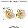304 Stainless Steel Pendants STAS-OY008-46G-2